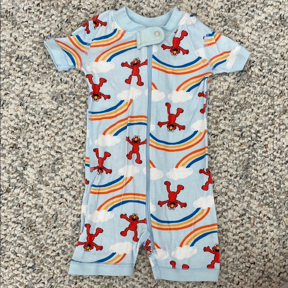 Hanna Andersson Sesame Street Shorties Pajamas with Playful Design